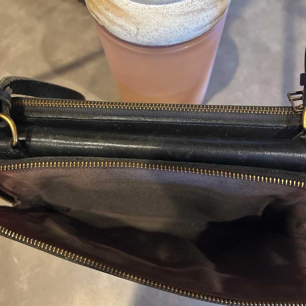 Madewell black leather vintage Crossbody - image 7