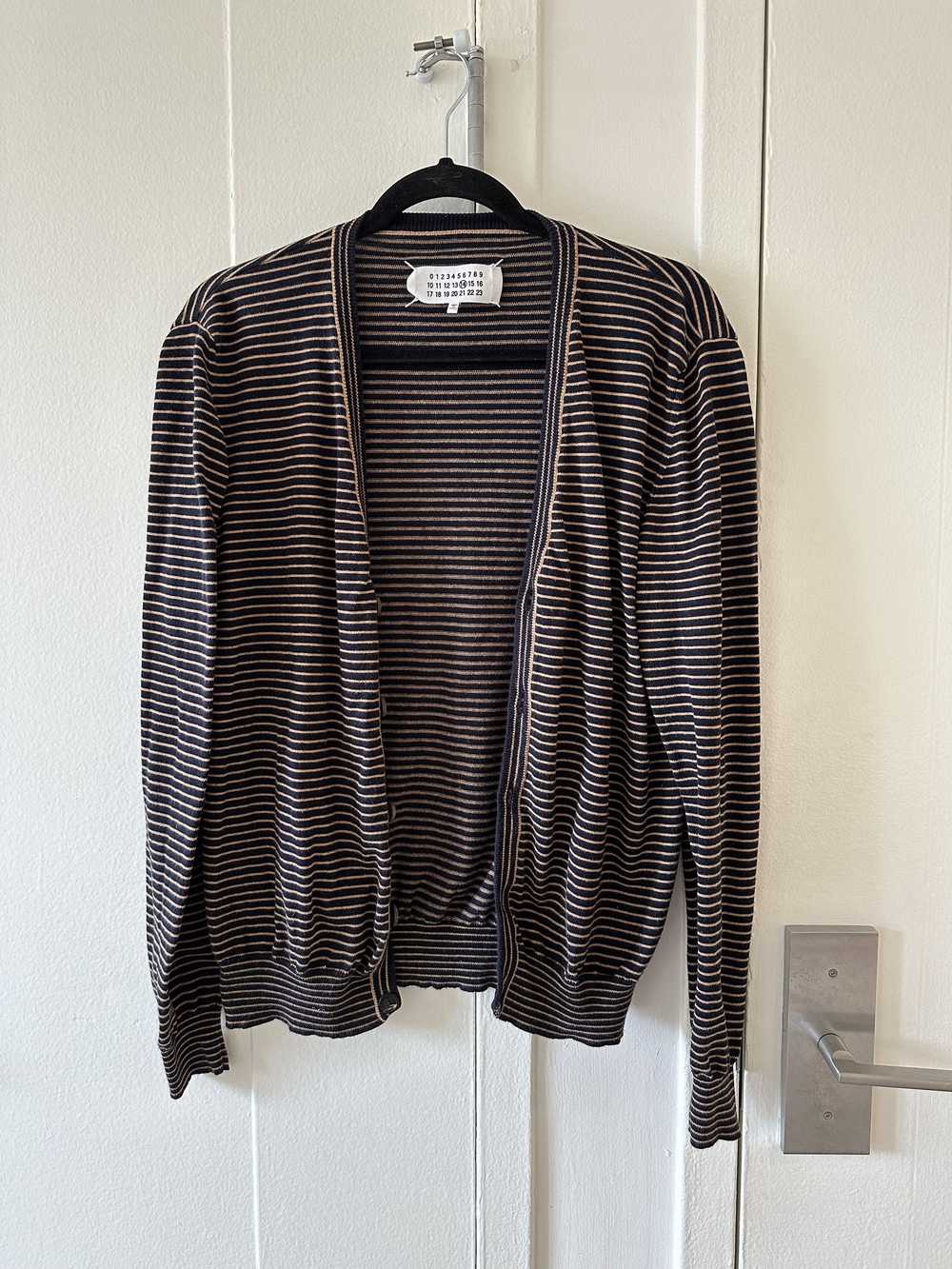 Maison Margiela Maison Margiela Striped Cardigan - image 1