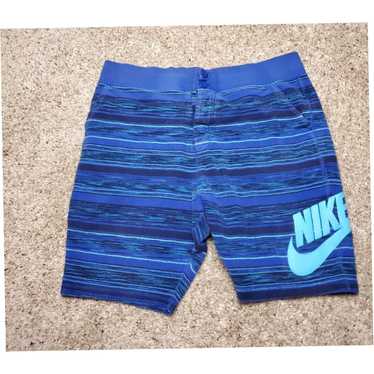 Nike Mens Blue Cotton Athletic Graphic Striped Sw… - image 1