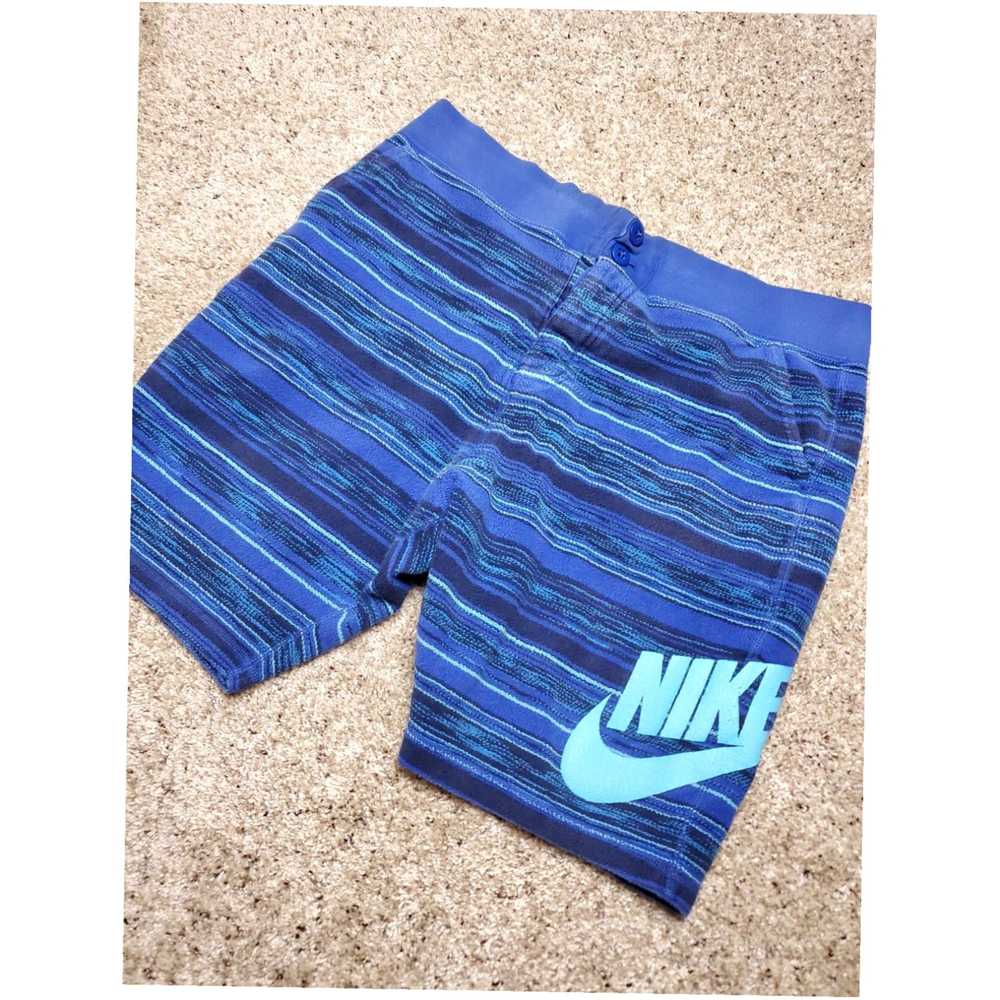 Nike Mens Blue Cotton Athletic Graphic Striped Sw… - image 2