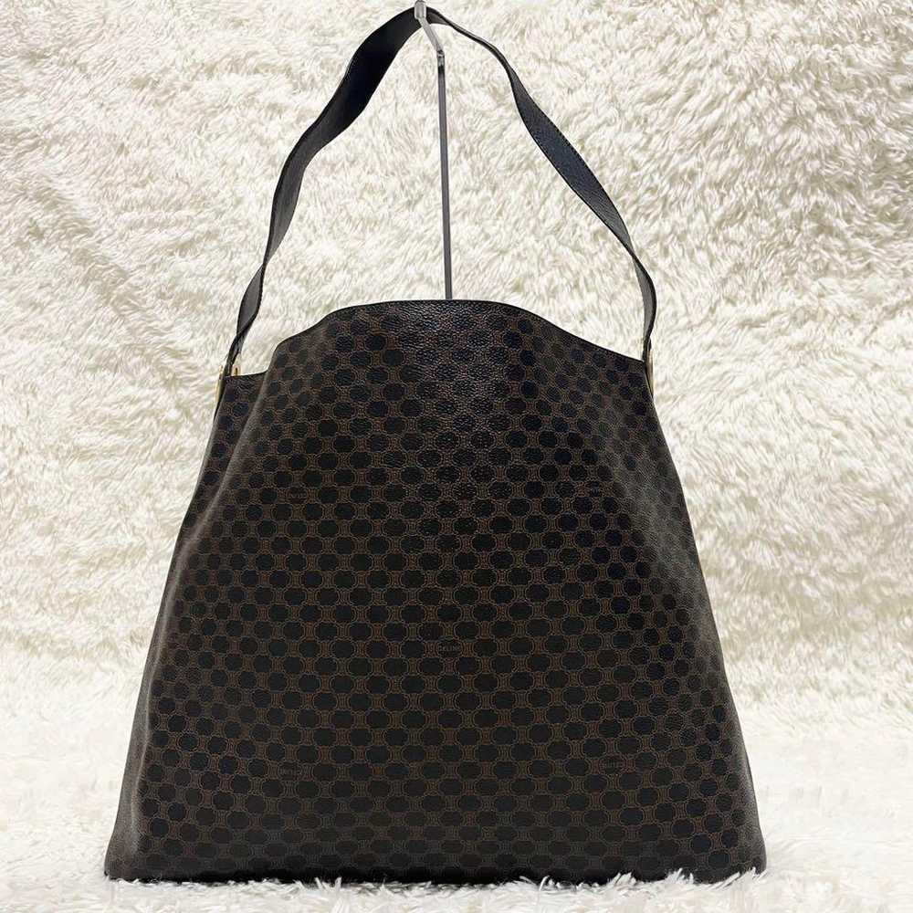 Celine Shoulder Bag Black Macadam One Shoulder Ci… - image 3