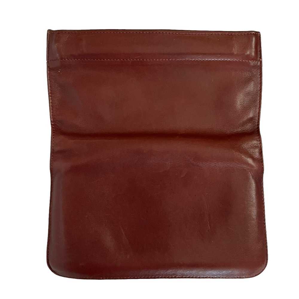 Bosca × Vintage Vintage Bosca Burgundy Leather Fo… - image 7