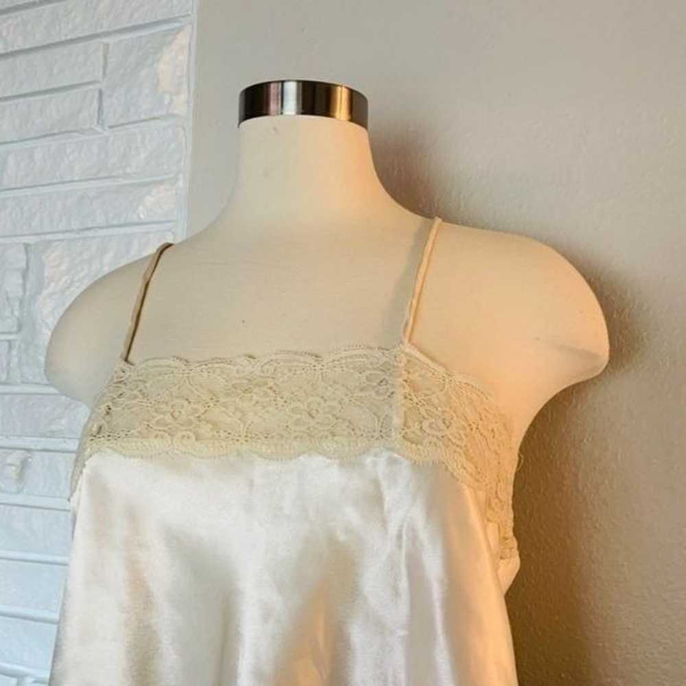 Vintage 80s Lindsay Roscoe Camisole Top Champagne… - image 2