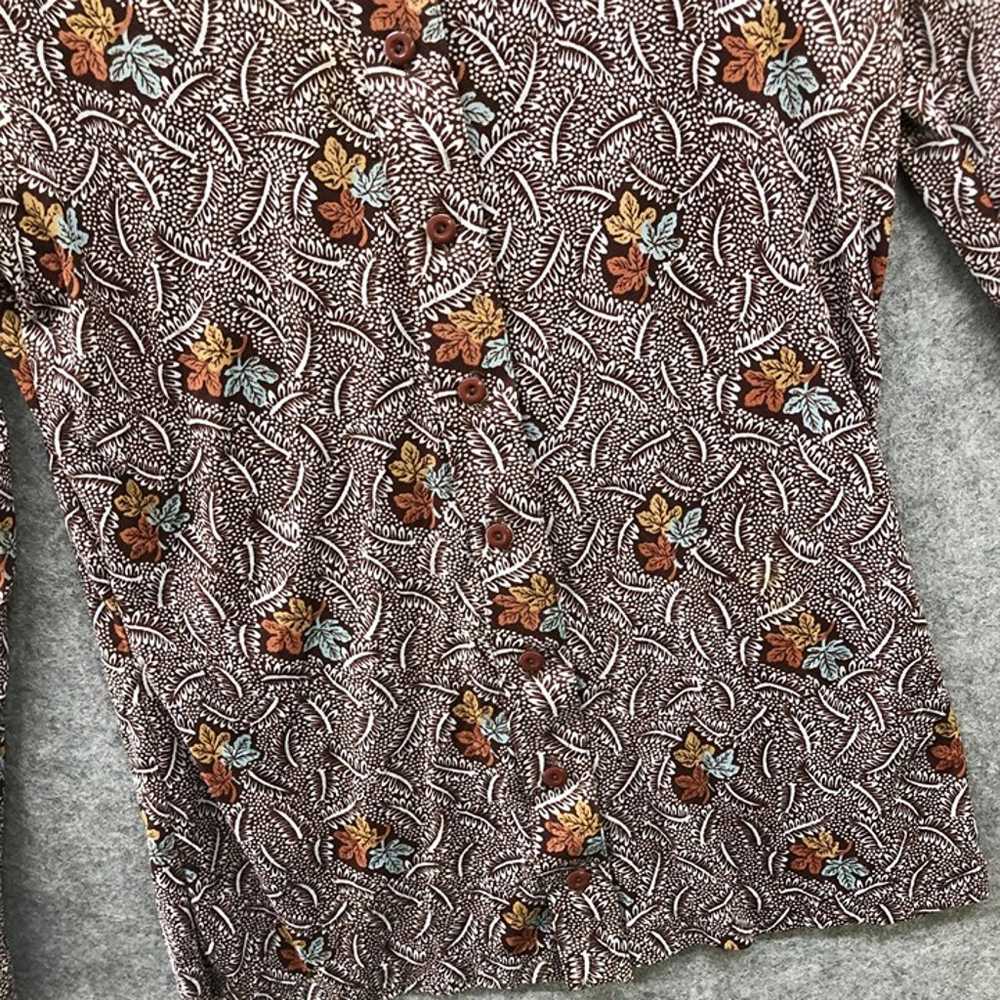 Vintage 70s Huk A Poo Button Down Shirt Womens S/… - image 5