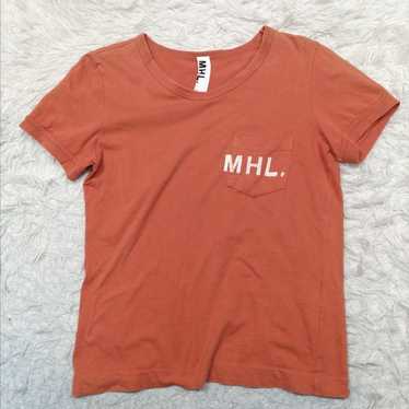 Margaret Howell MHL top T-shirt S Orange Used a918