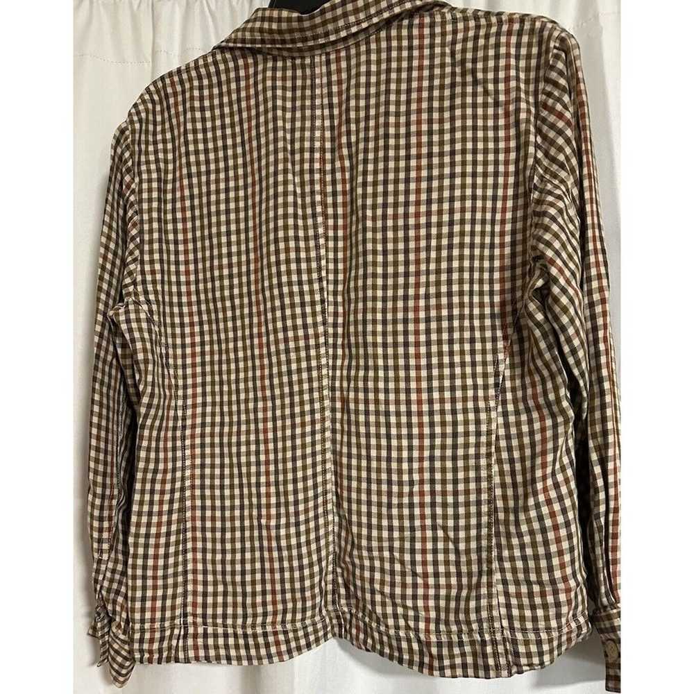 Johnny Was Collection Long Sleeve Full Zip Brown … - image 2