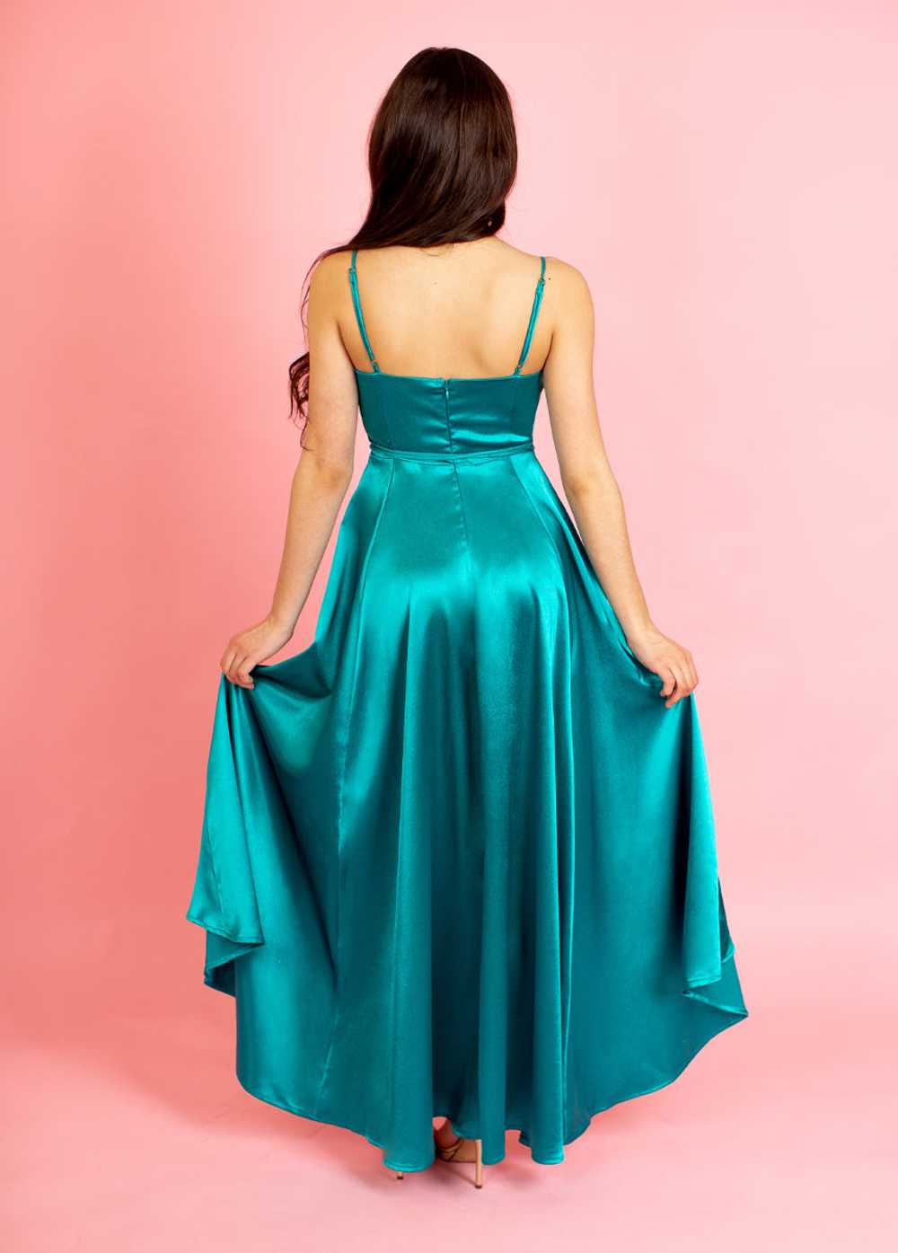 Joyfolie Shelly Dress in Bright Teal - image 5