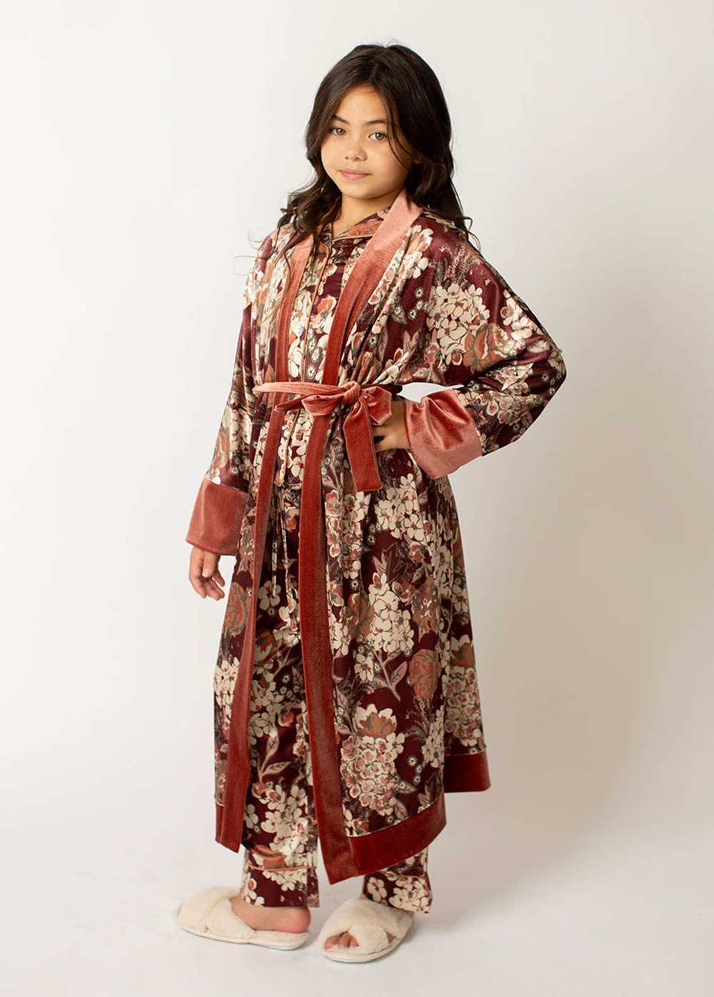 Joyfolie Kamie Robe in Currant Floral - image 2