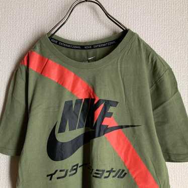 NIKE T-shirt Cut and Sew Green Popular Vintage - image 1