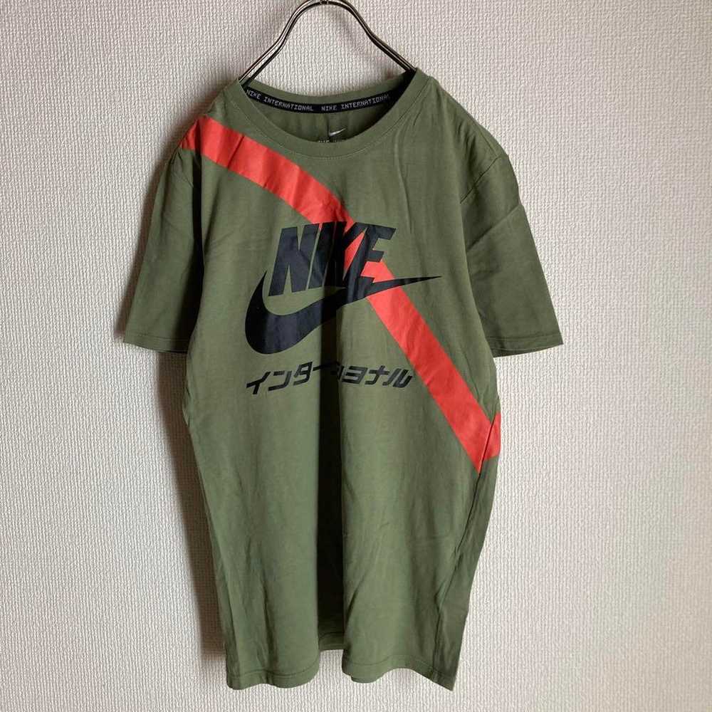 NIKE T-shirt Cut and Sew Green Popular Vintage - image 2