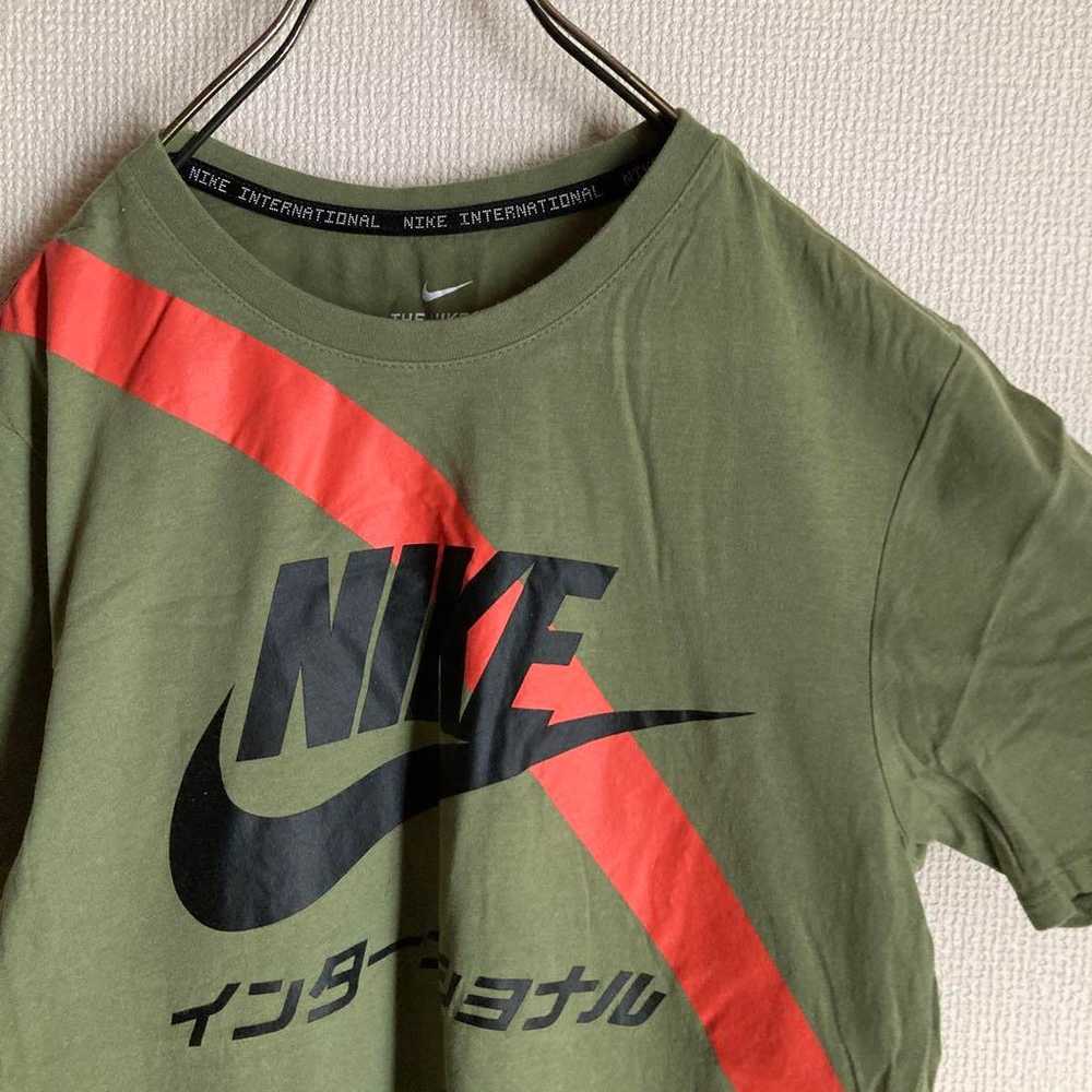 NIKE T-shirt Cut and Sew Green Popular Vintage - image 4