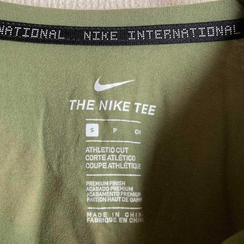 NIKE T-shirt Cut and Sew Green Popular Vintage - image 6