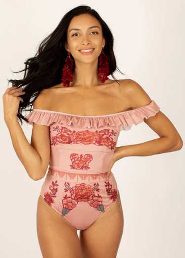 Joyfolie Evie Swimsuit in Misty Rose Floral - image 1