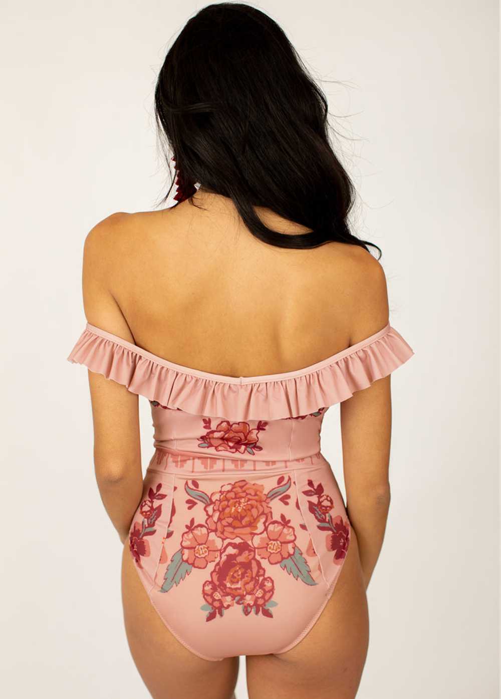 Joyfolie Evie Swimsuit in Misty Rose Floral - image 3