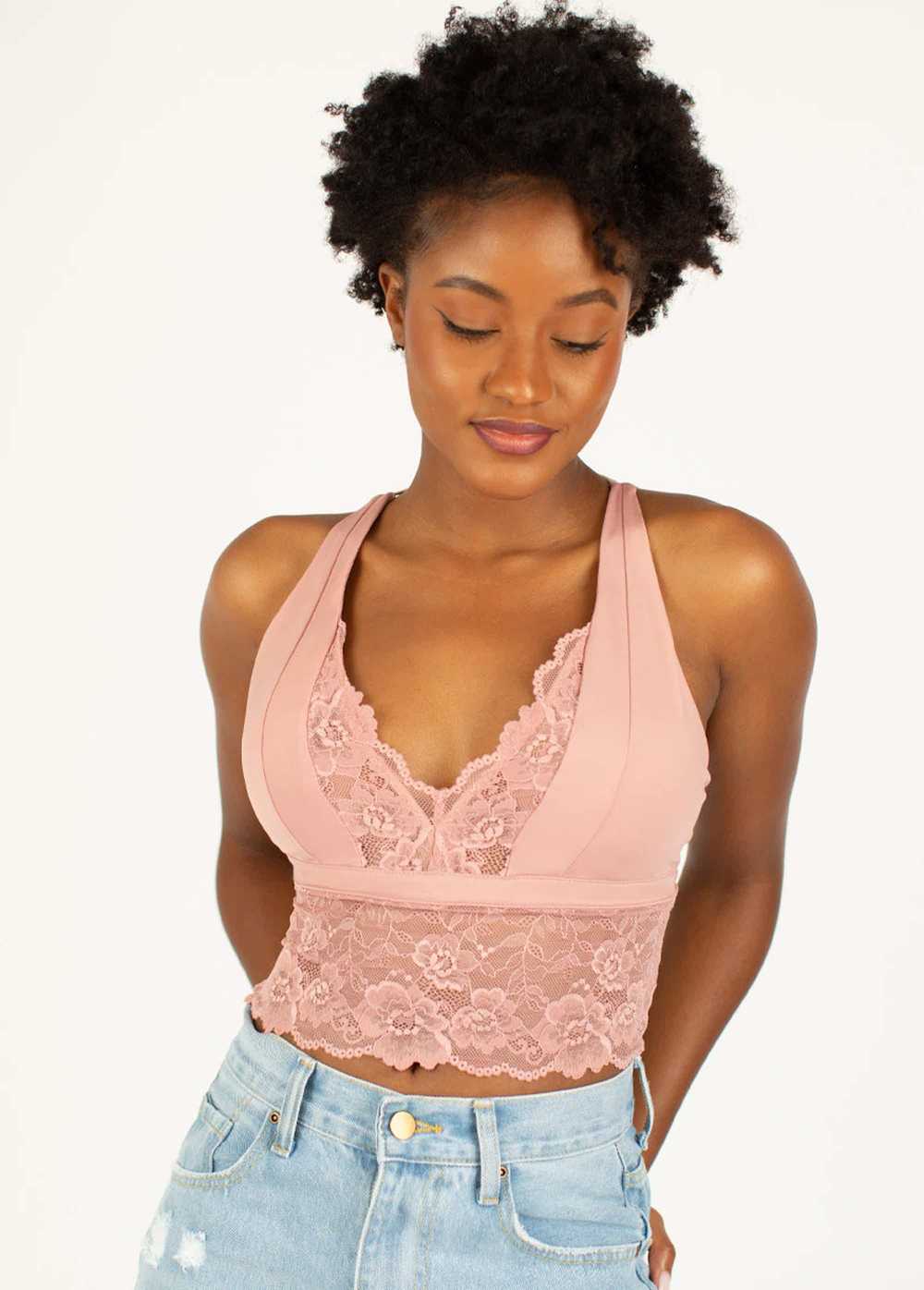 Joyfolie Tiffany Bralette in Ash Rose - image 2