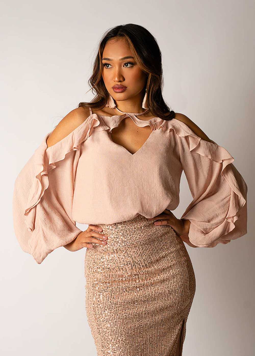 Joyfolie Saige Top in Blush - image 1