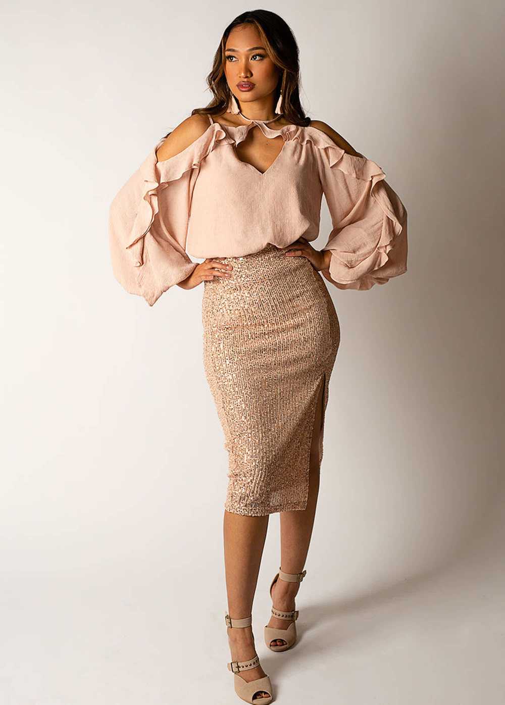 Joyfolie Saige Top in Blush - image 2