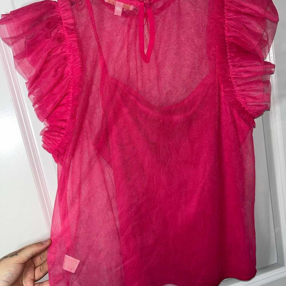 Flying Tomato Layered Mesh Babydoll Ruffle Statem… - image 1