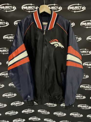 NFL × Vintage Dener Broncos NFL Leather Jacket - S