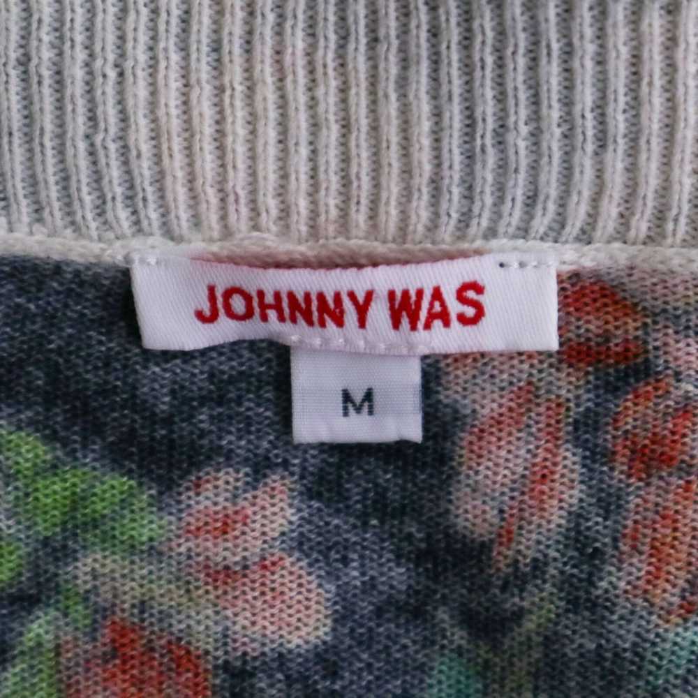 Johnny Was Luxurious Black Floral Knit Cotton Cas… - image 5