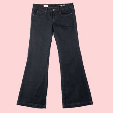 Gap Blue Black Baggy Flared Leg Flex Denim Pants … - image 1