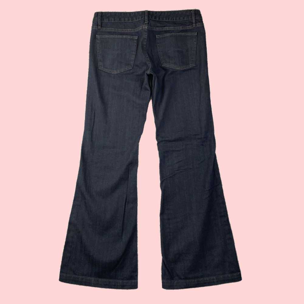 Gap Blue Black Baggy Flared Leg Flex Denim Pants … - image 2