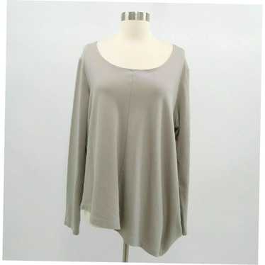 Vintage Bryn Walker Womens Medium Taupe Gray Asymm