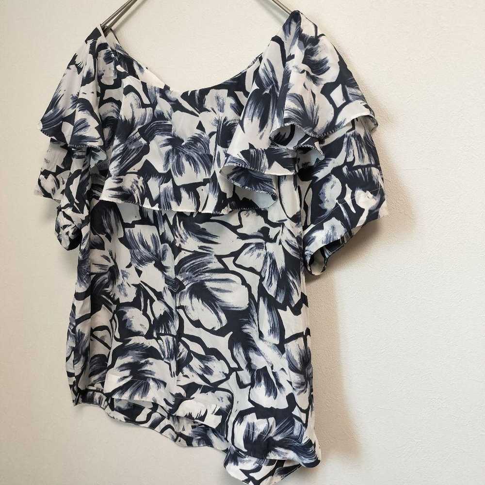 【MAX&CO】Blouse Cut and sewn M Floral pattern Shor… - image 2