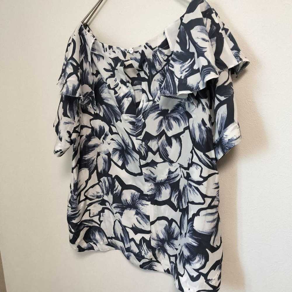 【MAX&CO】Blouse Cut and sewn M Floral pattern Shor… - image 9