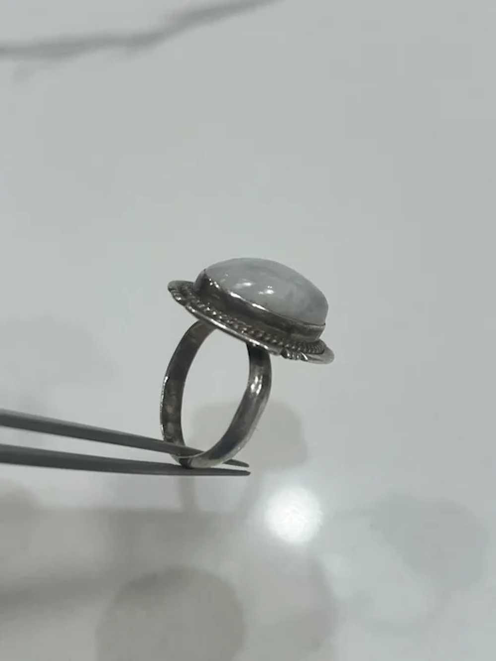 Vintage Rainbow Moonstone Ring - image 2