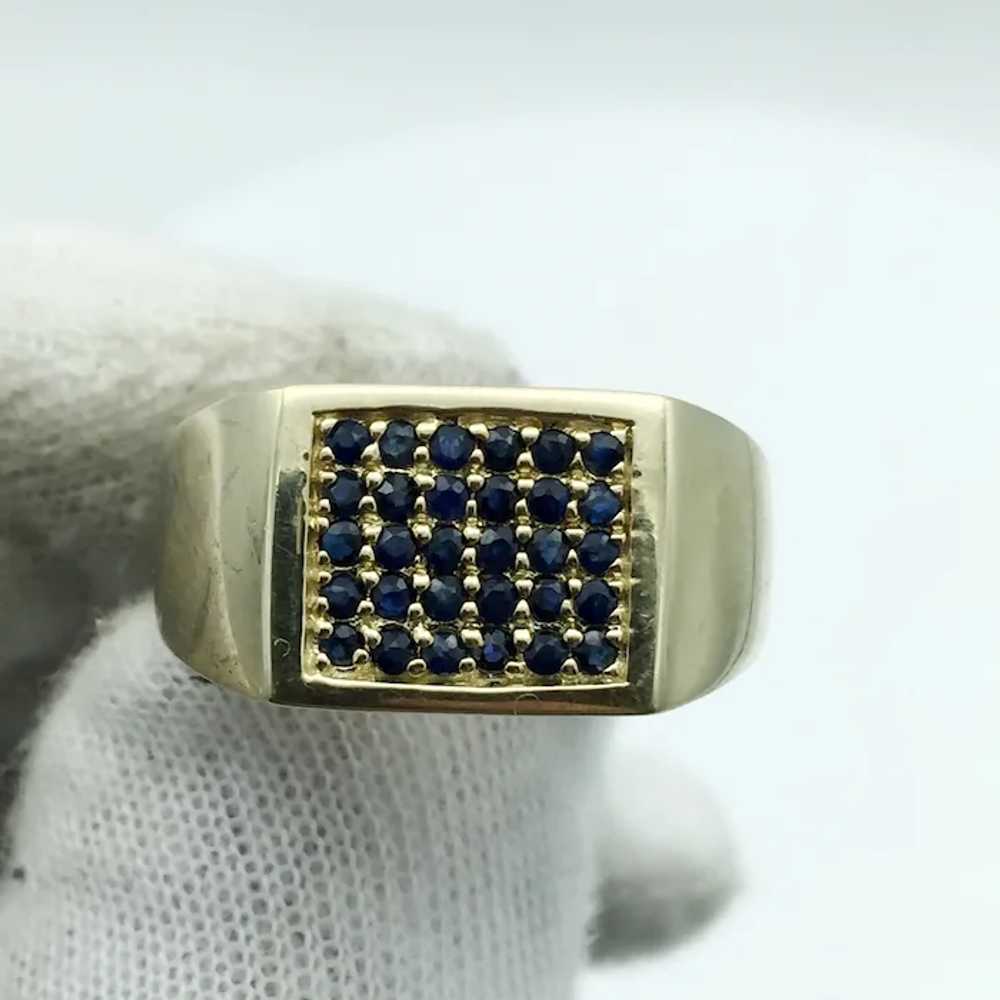 Sterling Silver Sapphire Ring - image 6