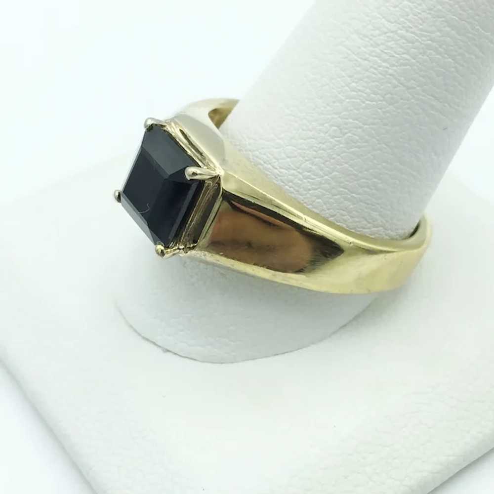 Sterling Silver Black Onyx Ring - image 4