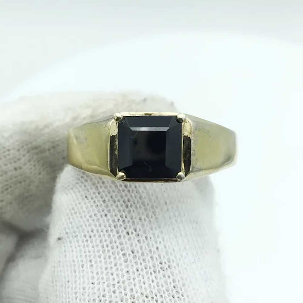 Sterling Silver Black Onyx Ring - image 6