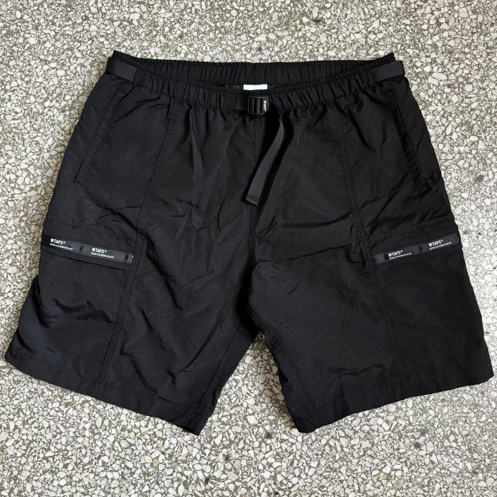 Wtaps WTAPS Tussah Track Short in Black - image 1