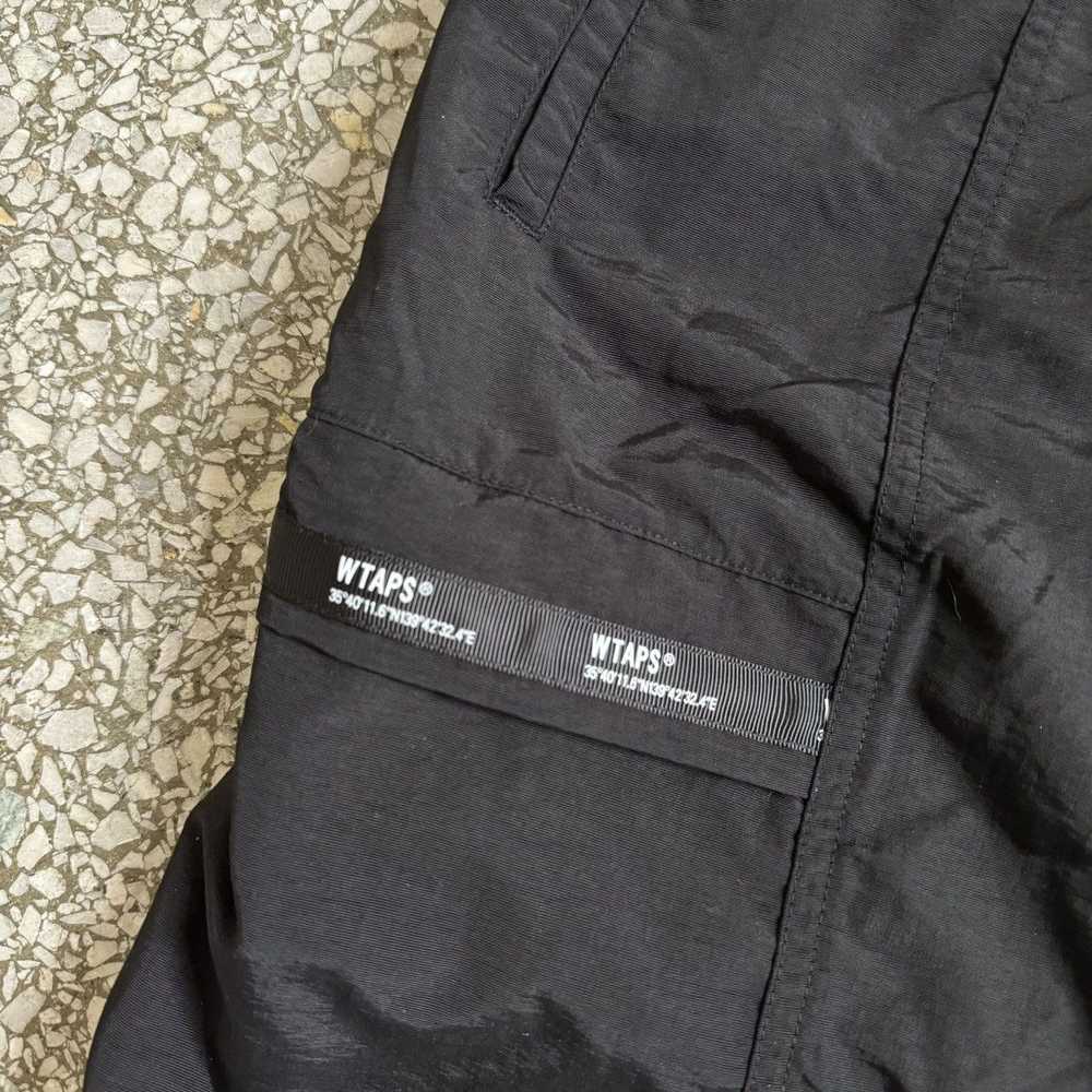 Wtaps WTAPS Tussah Track Short in Black - image 2