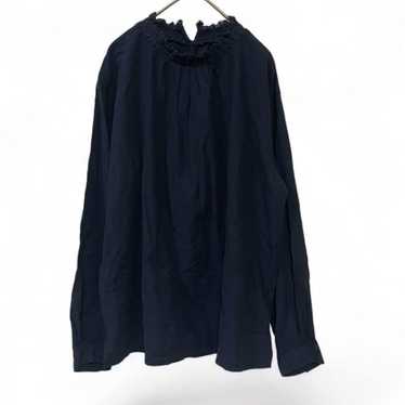 Studio Clip Frill Collar Long Sleeve Blouse M Cot… - image 1