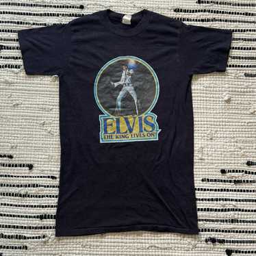 Vintage Late 70s Elvis Presley Ringer T-Shirt/ 1970s hotsell Elvis Iron-On T Shirt