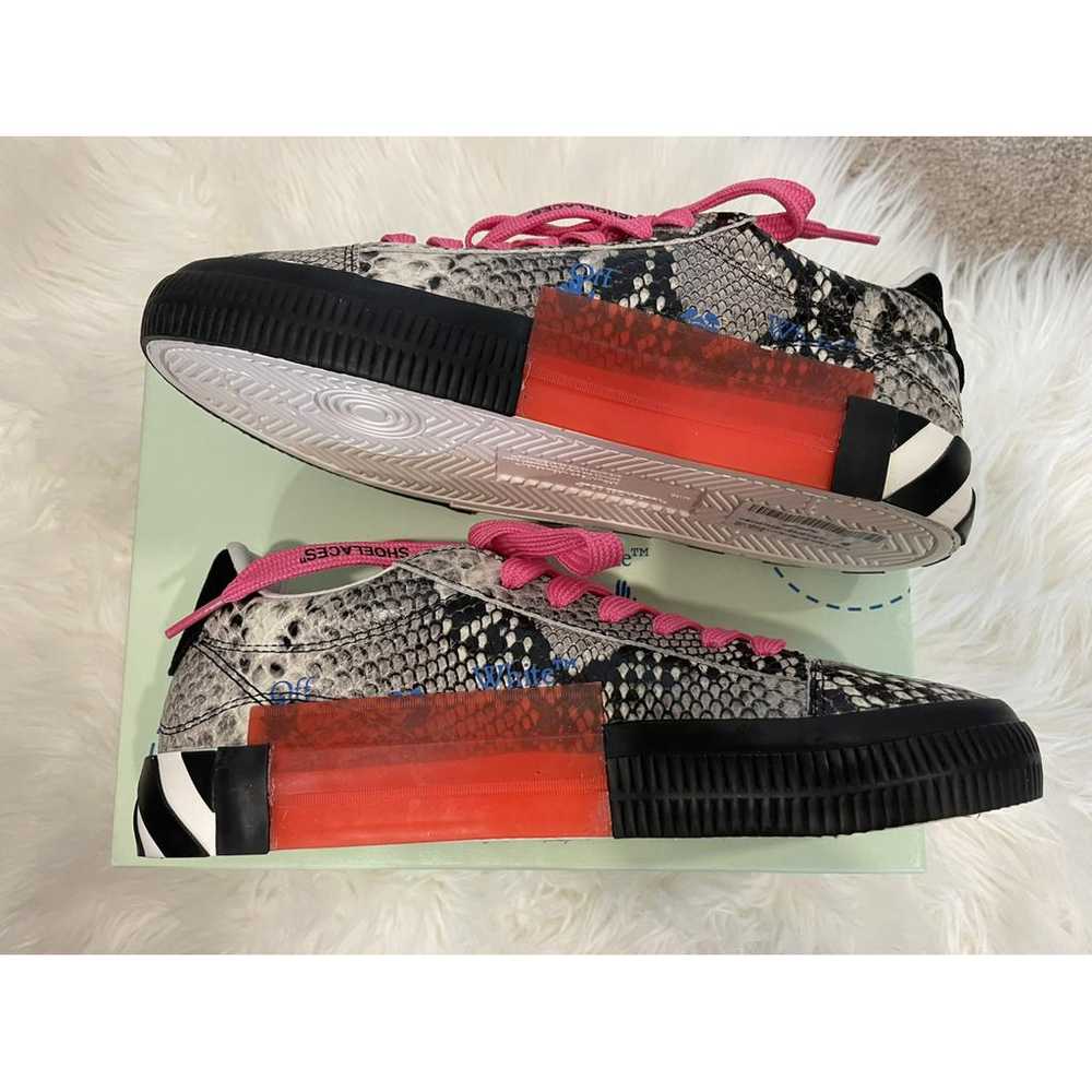 Off-White Vulcalized leather trainers - image 6