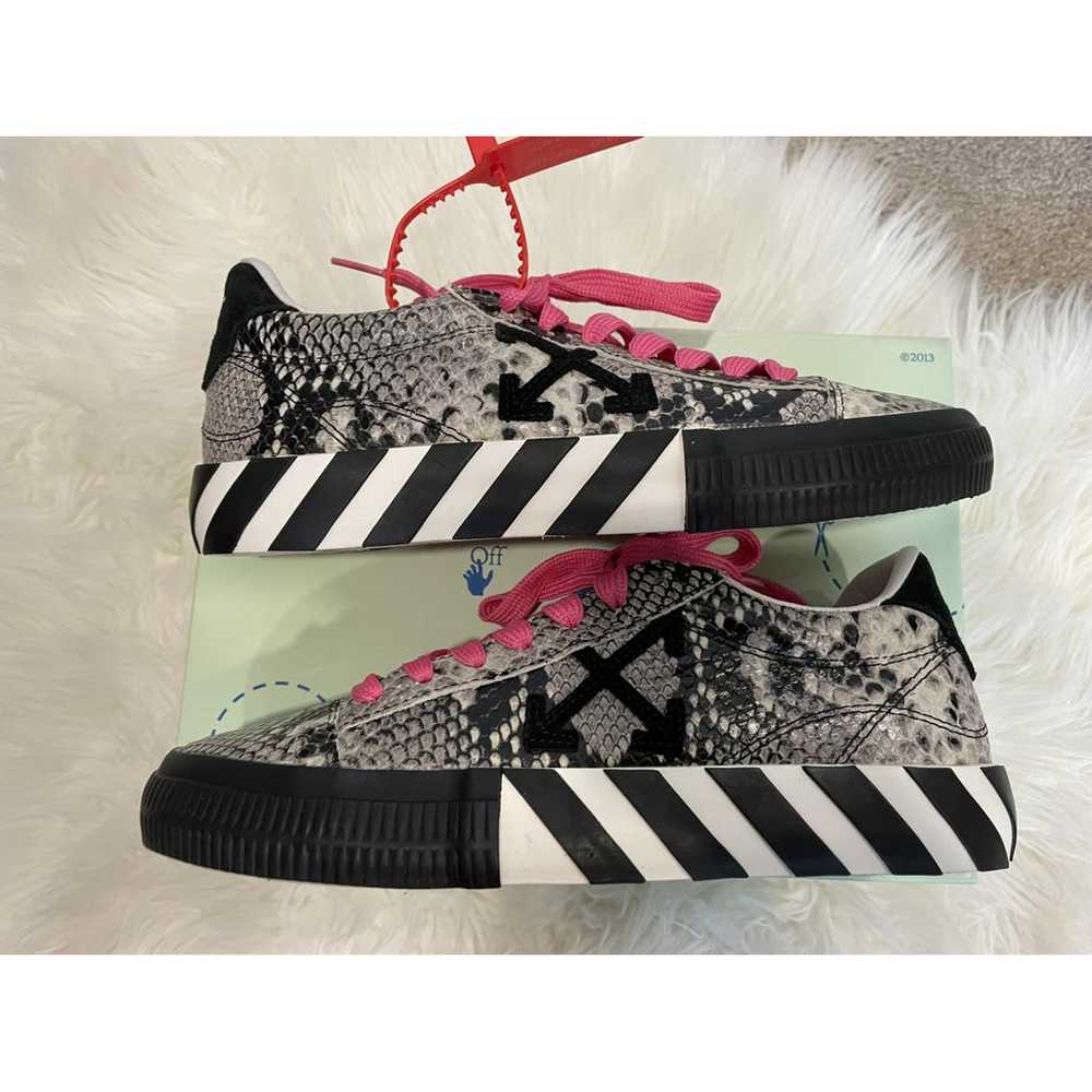 Off-White Vulcalized leather trainers - image 7