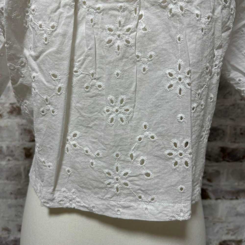 【GU】GU shirt blouse cropped length M lace short s… - image 12