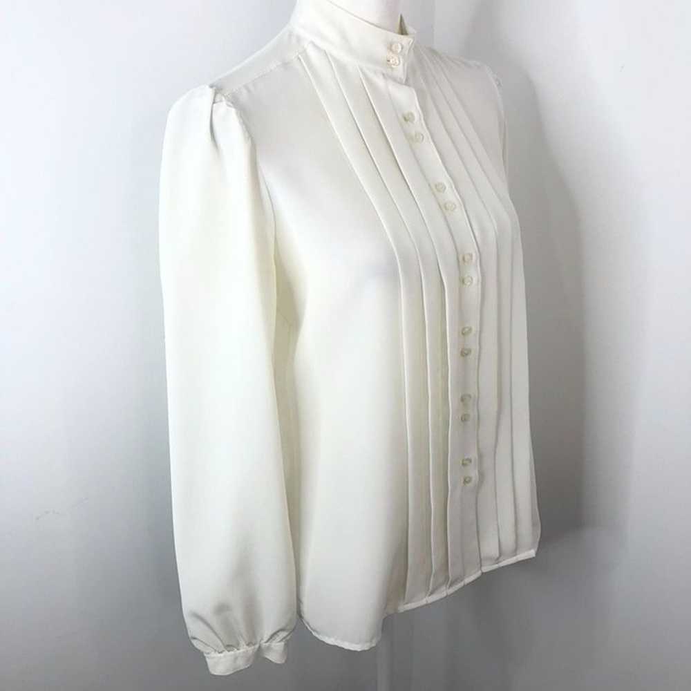 Vintage Weathervane Ivory Button-Down Blouse Sz M… - image 7