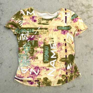 y2k vintage 90s grunge Fitted Tee Street Harajuku… - image 1