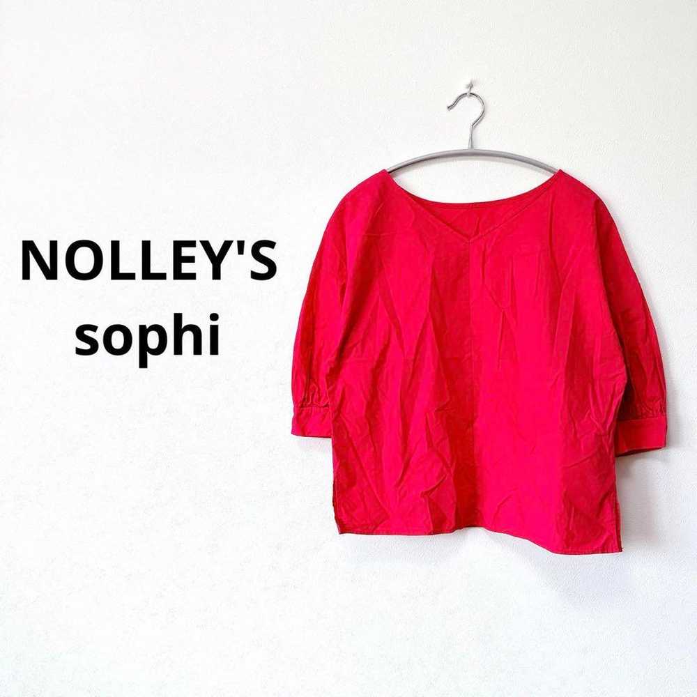 NOLLEY'S Sophie [M] V-Neck Blouse, Short Sleeves,… - image 1