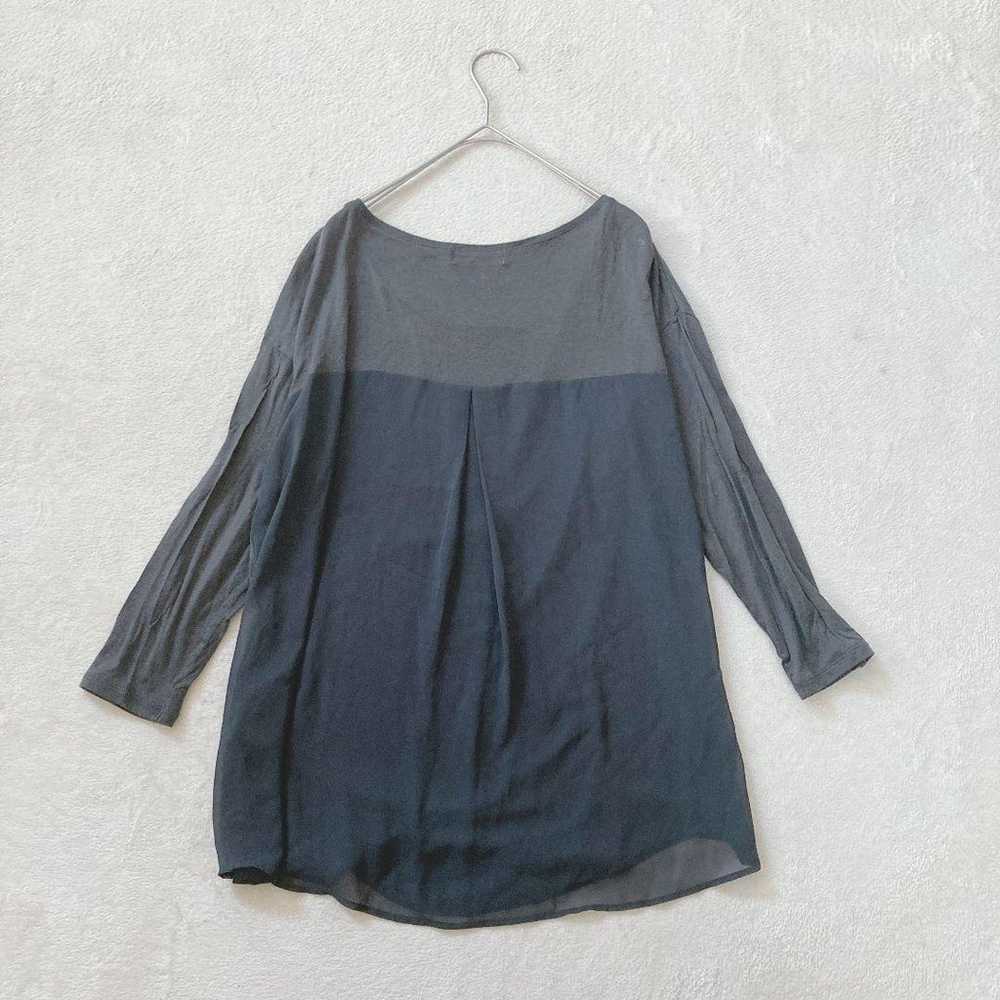 i654 LE SOUK【38】Tunic Pullover Different Material… - image 8