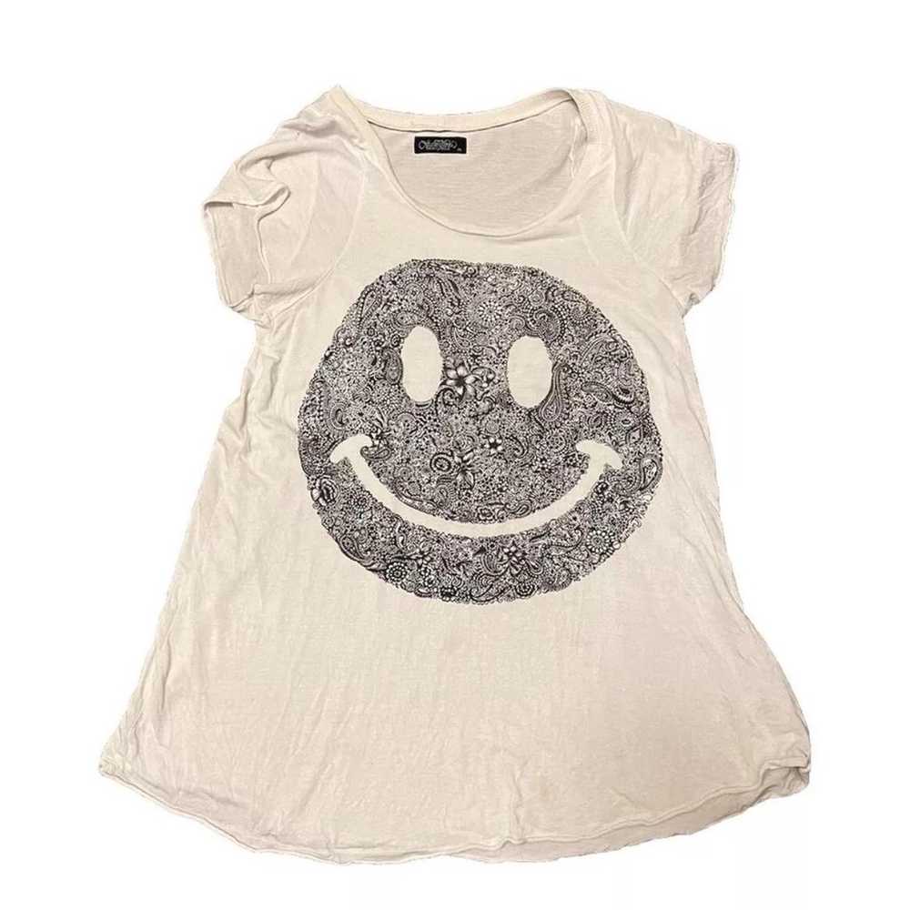 Lauren Moshi Beverly Hills Smiley Face White Grap… - image 2