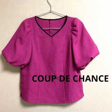 COUP DE CHANCE Linen-Like Voluminous Sleeve Blouse