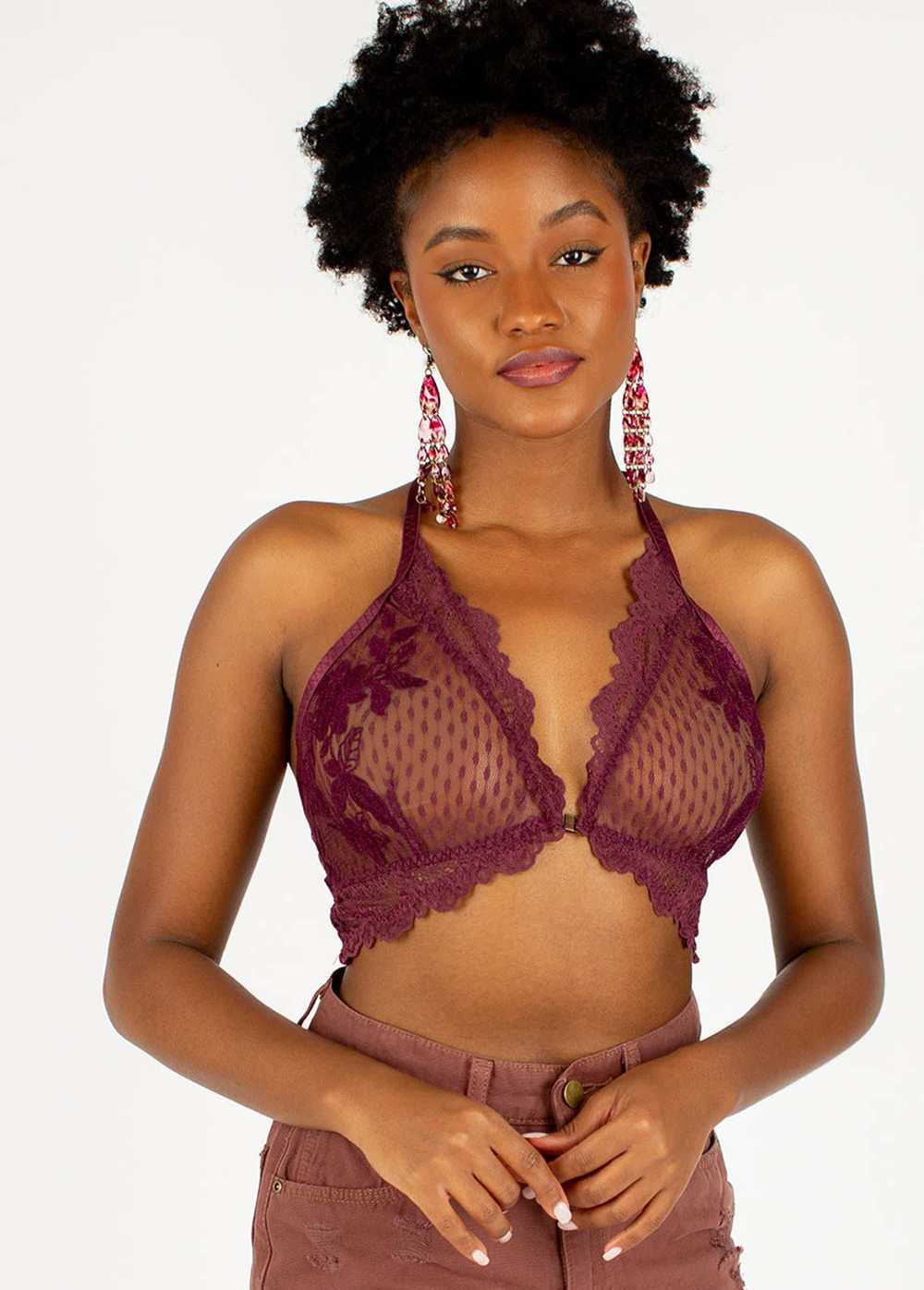 Joyfolie Svetlana Bralette in Plum - image 2