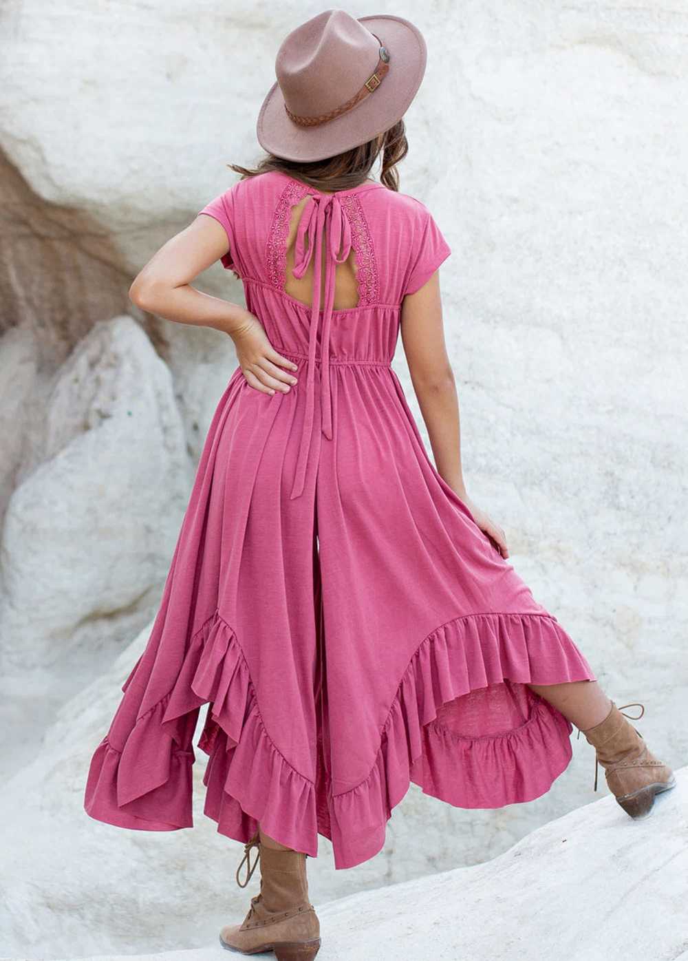 Joyfolie Canyon Jumpsuit in Pink Rosette - image 2