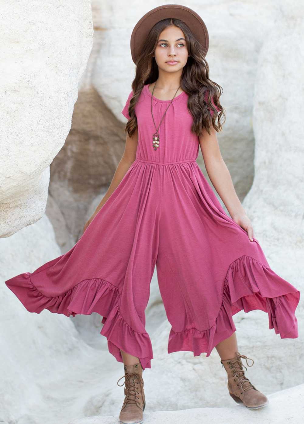 Joyfolie Canyon Jumpsuit in Pink Rosette - image 5