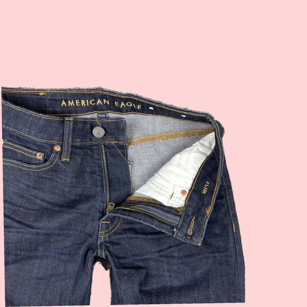 American Eagle Outfitters Blue Slim Fit Straight … - image 8